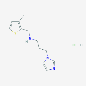 [3-(1H-Imidazol-1-yl)propyl][(3-methylthiophen-2-yl)methyl]amine hydrochloride