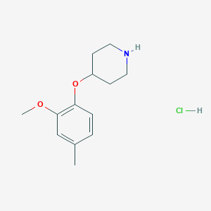 2-Methoxy-4-methylphenyl 4-piperidinyl ether hydrochloride