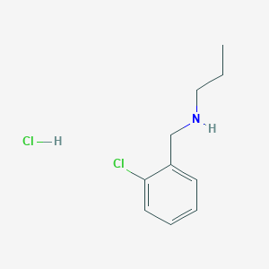 molecular formula C10H15Cl2N B3078431 N-(2-Chlorobenzyl)-1-propanamine hydrochloride CAS No. 1051363-52-0