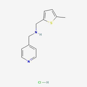 B3078438 [(5-Methyl-2-thienyl)methyl](4-pyridinylmethyl)amine hydrochloride CAS No. 1051364-44-3