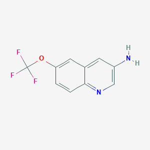 molecular formula C10H7F3N2O B3078469 6-(Trifluoromethoxy)quinolin-3-amine CAS No. 1051372-65-6