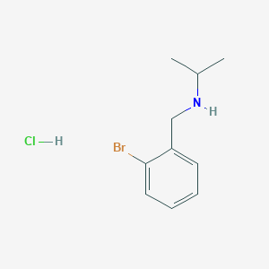 molecular formula C10H15BrClN B3078490 N-(2-Bromobenzyl)-2-propanamine hydrochloride CAS No. 1051919-30-2