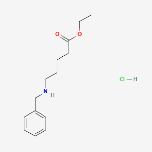 molecular formula C14H22ClNO2 B3078556 Ethyl 5-(benzylamino)pentanoate hydrochloride CAS No. 1052522-37-8