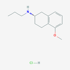 molecular formula C14H22ClNO B030787 (S)-1,2,3,4-Tetrahydro-5-methoxy-N-propyl-2-naphthalenamine hydrochloride CAS No. 93601-86-6