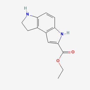 molecular formula C13H14N2O2 B3078821 Ethyl 3,6,7,8-tetrahydropyrrolo[3,2-e]indole-2-carboxylate CAS No. 105518-45-4