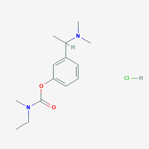 molecular formula C14H23ClN2O2 B3078866 [3-[1-(dimethylamino)ethyl]phenyl] N-ethyl-N-methylcarbamate;hydrochloride CAS No. 105601-14-7
