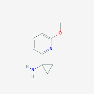 molecular formula C9H12N2O B3079111 1-(6-Methoxypyridin-2-YL)cyclopropan-1-amine CAS No. 1060806-97-4