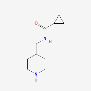 molecular formula C10H18N2O B3079208 N-[(piperidin-4-yl)methyl]cyclopropanecarboxamide CAS No. 1062394-37-9