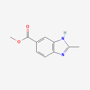 molecular formula C10H10N2O2 B3079290 Methyl 2-methylbenzimidazole-5-carboxylate CAS No. 106429-51-0