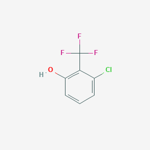 molecular formula C7H4ClF3O B3079435 3-Chloro-2-(trifluoromethyl)phenol CAS No. 106877-34-3