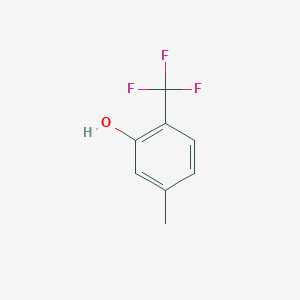 molecular formula C8H7F3O B3079442 5-Methyl-2-(trifluoromethyl)phenol CAS No. 106877-38-7