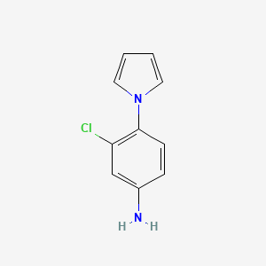 molecular formula C10H9ClN2 B3079469 3-chloro-4-(1H-pyrrol-1-yl)aniline CAS No. 106981-50-4