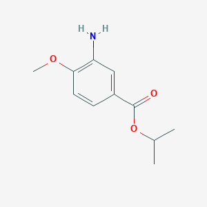 molecular formula C11H15NO3 B3079514 Isopropyl 3-amino-4-methoxybenzoate CAS No. 1071292-07-3