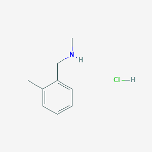 molecular formula C9H14ClN B3079619 N-Methyl-1-(2-methylphenyl)methanamine hydrochloride CAS No. 1071580-83-0