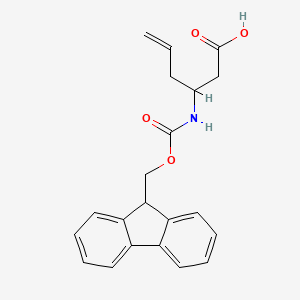 B3079651 3-((((9H-Fluoren-9-yl)methoxy)carbonyl)amino)hex-5-enoic acid CAS No. 1072488-52-8