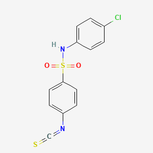 molecular formula C13H9ClN2O2S2 B3079671 N-(4-chlorophenyl)-4-isothiocyanatobenzenesulfonamide CAS No. 107274-52-2