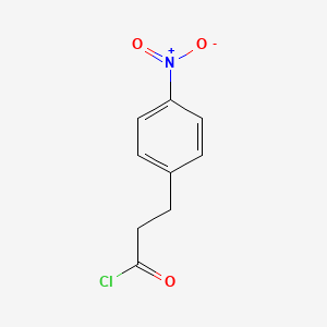 molecular formula C9H8ClNO3 B3079713 3-(4-Nitrophenyl)propionyl chloride CAS No. 107324-93-6