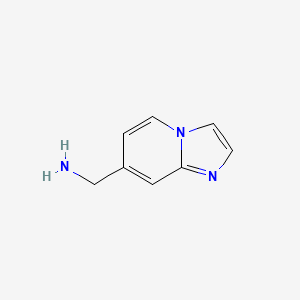 molecular formula C8H9N3 B3079722 Imidazo[1,2-a]pyridin-7-ylmethanamine CAS No. 1073428-81-5