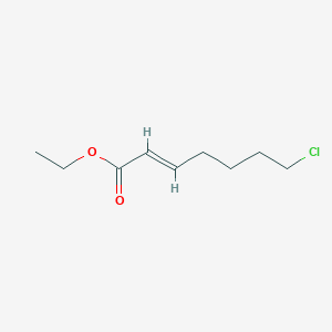 molecular formula C9H15ClO2 B3079774 7-Chloro-trans-2-hepenoic acid ethyl ester CAS No. 107408-35-5