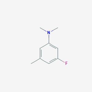 molecular formula C9H12FN B3079840 3-fluoro-N,N,5-trimethylaniline CAS No. 107603-52-1