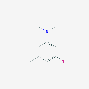 molecular formula C9H12FN B3079840 (3-Fluoro-5-methyl-phenyl)-dimethyl-amine CAS No. 107603-52-1