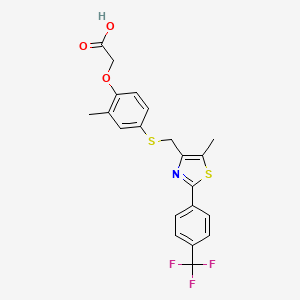 2-(4-((2-(4-(Trifluoromethyl)phenyl)-5-methylthiazol-4-YL)methylthio)-2-methylphenoxy)acetic acid