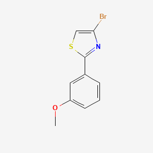 molecular formula C10H8BrNOS B3079942 4-Bromo-2-(3-methoxyphenyl)thiazole CAS No. 1078734-04-9