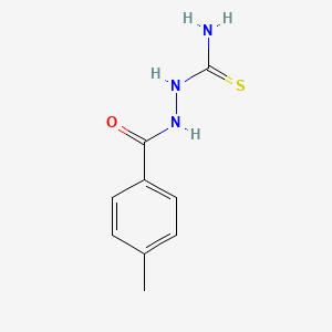 molecular formula C9H11N3OS B3079949 [(4-Methylbenzoyl)amino]thiourea CAS No. 1079-82-9