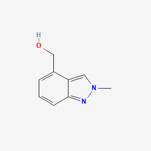 molecular formula C9H10N2O B3080012 (2-Methyl-2H-indazol-4-yl)methanol CAS No. 107999-26-8