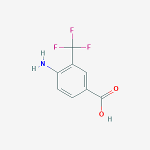 molecular formula C8H6F3NO2 B030802 4-Amino-3-(trifluoromethyl)benzoic acid CAS No. 400-76-0