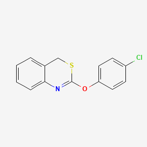 molecular formula C14H10ClNOS B3080343 2-(4-chlorophenoxy)-4H-3,1-benzothiazine CAS No. 108288-52-4