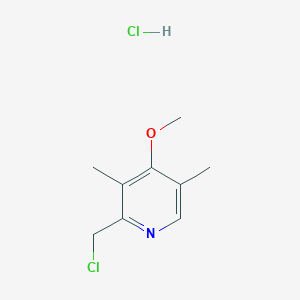 molecular formula C9H13Cl2NO B030806 2-(Chloromethyl)-4-methoxy-3,5-dimethylpyridine Hydrochloride CAS No. 86604-75-3