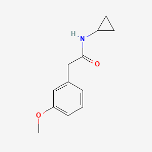 molecular formula C12H15NO2 B3080699 N-cyclopropyl-2-(3-methoxyphenyl)acetamide CAS No. 1090488-44-0