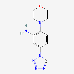 2-morpholino-5-(1H-tetrazol-1-yl)aniline