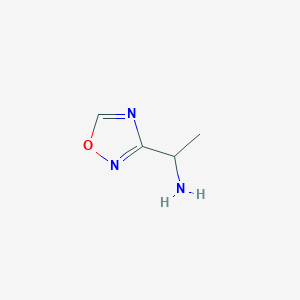 molecular formula C4H7N3O B3080774 1-(1,2,4-Oxadiazol-3-yl)ethan-1-amine CAS No. 1092297-87-4