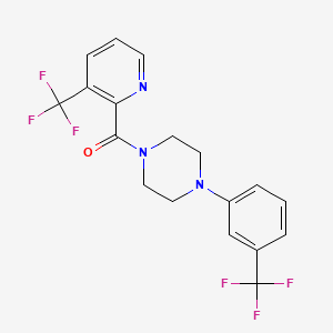 1-[3-(Trifluoromethyl)phenyl]-4-[3-(trifluoromethyl)pyridine-2-carbonyl]piperazine