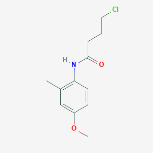 molecular formula C12H16ClNO2 B3080809 4-Chloro-N-(4-methoxy-2-methylphenyl)butanamide CAS No. 1092380-15-8