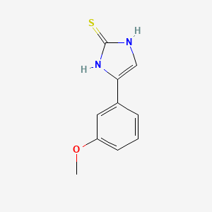molecular formula C10H10N2OS B3080815 5-(3-methoxyphenyl)-1H-imidazole-2-thiol CAS No. 1092390-17-4
