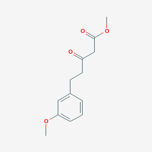 molecular formula C13H16O4 B3080848 Methyl 5-(3-methoxyphenyl)-3-oxopentanoate CAS No. 109277-50-1
