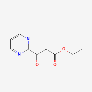 molecular formula C9H10N2O3 B3080887 Ethyl 3-oxo-(3-pyrimidin-2-yl)propanoate CAS No. 1093114-80-7
