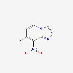 molecular formula C8H7N3O2 B3080902 7-Methyl-8-nitroimidazo[1,2-a]pyridine CAS No. 1093239-74-7