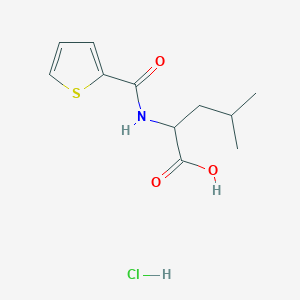 molecular formula C11H16ClNO3S B3080905 N-(2-Thienylcarbonyl)leucine hydrochloride CAS No. 1093404-71-7