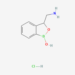 B3080937 3-(Aminomethyl)-1,3-dihydro-2,1-benzoxaborol-1-ol hydrochloride CAS No. 1093642-78-4