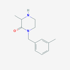 molecular formula C13H18N2O B3081035 3-Methyl-1-(3-methylbenzyl)piperazin-2-one CAS No. 1094601-63-4