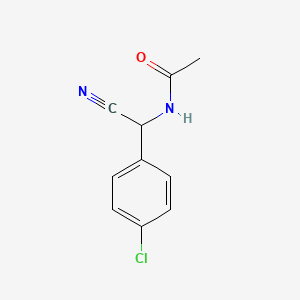 molecular formula C10H9ClN2O B3081352 N-[(4-chlorophenyl)(cyano)methyl]acetamide CAS No. 110087-91-7