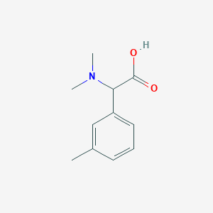 molecular formula C11H15NO2 B3081485 Dimethylamino-m-tolyl-acetic acid CAS No. 1103975-92-3