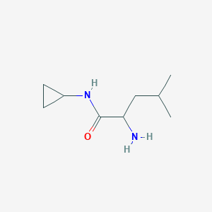 molecular formula C9H18N2O B3081608 N~1~-cyclopropylleucinamide CAS No. 1105521-69-4