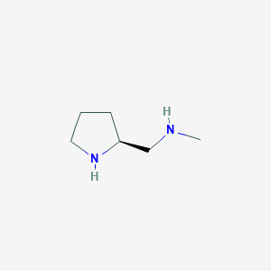 molecular formula C6H14N2 B3081642 methyl[(2S)-pyrrolidin-2-ylmethyl]amine CAS No. 110638-61-4