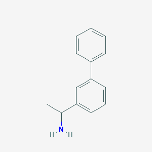 molecular formula C14H15N B3081688 1-(3-Phenylphenyl)ethan-1-amine CAS No. 110826-97-6