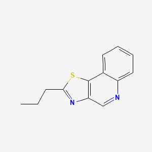 molecular formula C13H12N2S B3081816 2-Propylthiazolo[4,5-c]quinoline CAS No. 111199-35-0